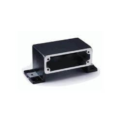 Embase en saillie 24B, Aluminium moulé sous pression, IP68/IP69K, Sortie horizontale, M25